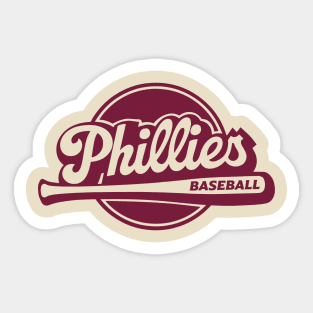 Phillies Up to Bat Sticker